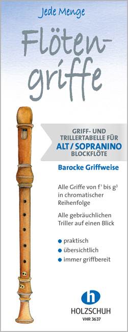 Jede Menge Flötengriffe - Alt/Sopranino (Barocke Griffweise) main product photo