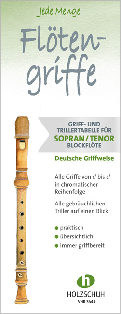 Jede Menge Flötengriffe - Sopran- und Tenorblockflöte (Deutsche Griffweise) main product photo