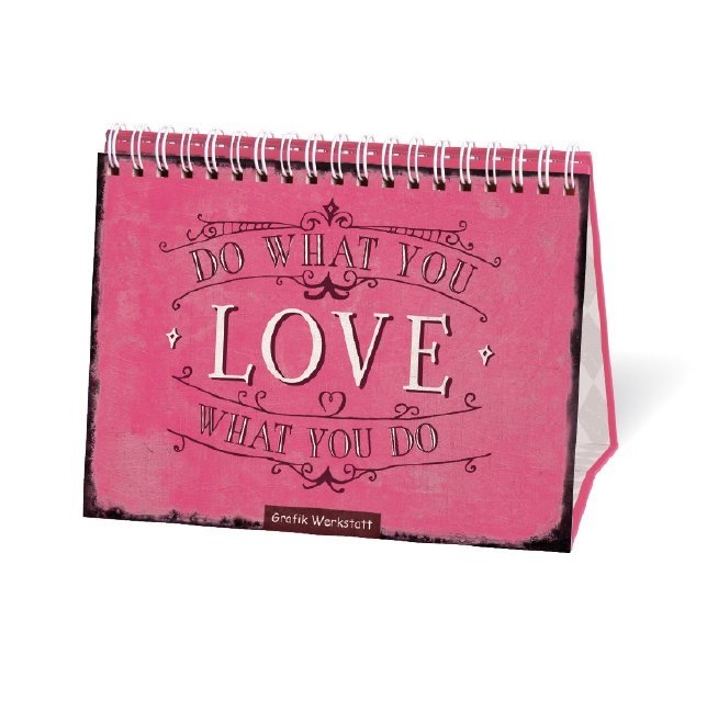 Do what you love, Aufstellbuch main product photo