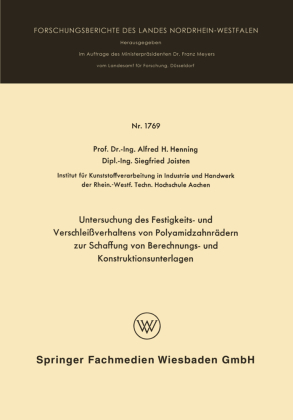 Untersuchung des Festigkeits- und Verschleißverhaltens von Po...