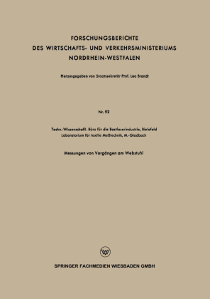 Forschungsberichte des Wirtschafts- und Verkehrsministeriums N...