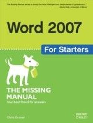 Word 2007 for Starters: The Missing Manual main product photo