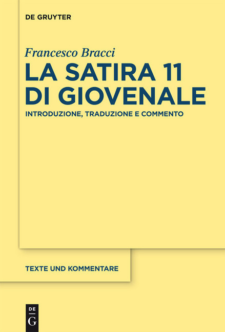La satira 11 di Giovenale main product photo