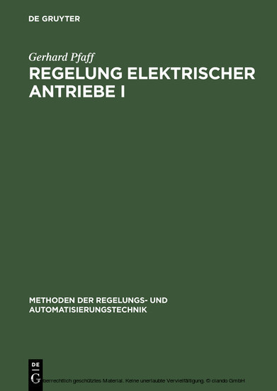 Regelung elektrischer Antriebe I main product photo
