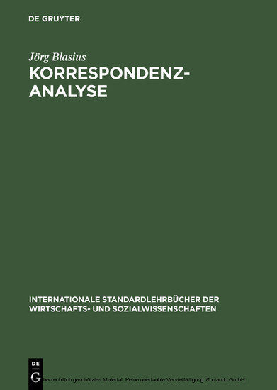Korrespondenzanalyse main product photo