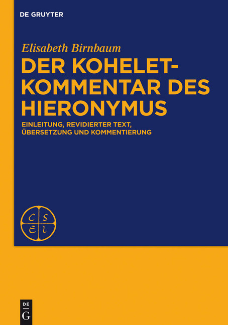 Der Koheletkommentar des Hieronymus main product photo