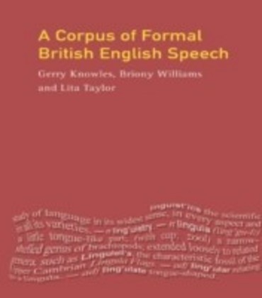 Corpus of Formal British English Speech main product photo
