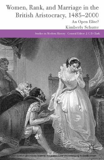 Women, Rank, and Marriage in the British Aristocracy, 1485-2000 main product photo