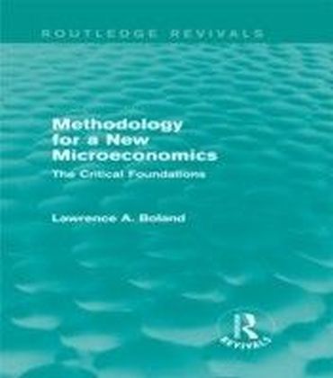 Methodology for a New Microeconomics (Routledge Revivals) main product photo