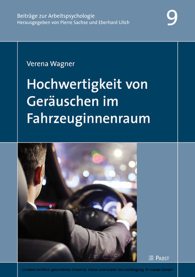 Hochwertigkeit von Geräuschen im Fahrzeuginnenraum main product photo
