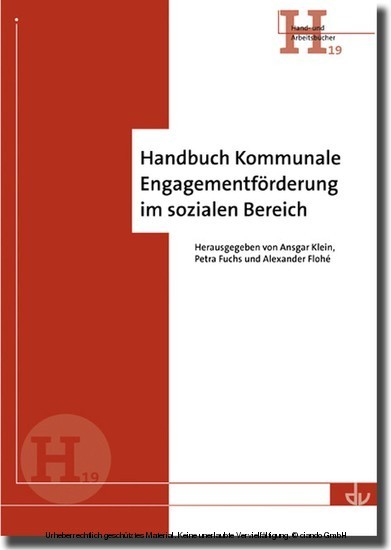 Handbuch Kommunale Engagementförderung im sozialen Bereich main product photo