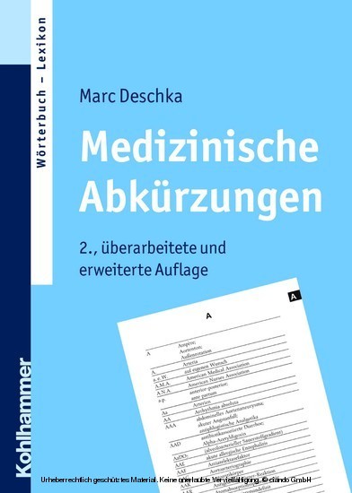 Medizinische Abkürzungen main product photo