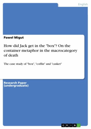 How did Jack get in the 'box'? On the container metaphor in the macrocategory of death