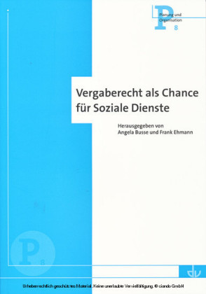 Vergaberecht als Chance für Soziale Dienste