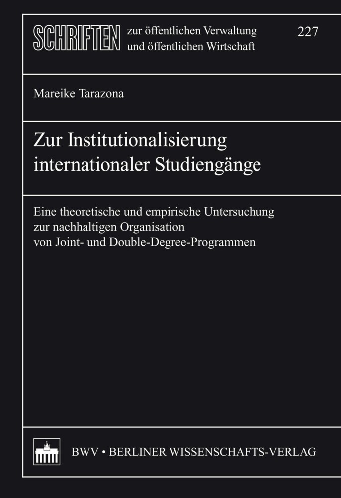 Zur Institutionalisierung internationaler Studiengänge main product photo