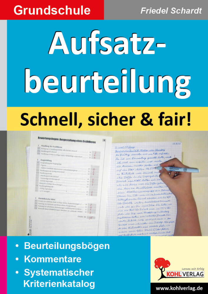 Aufsatzbeurteilung in der Grundschule main product photo