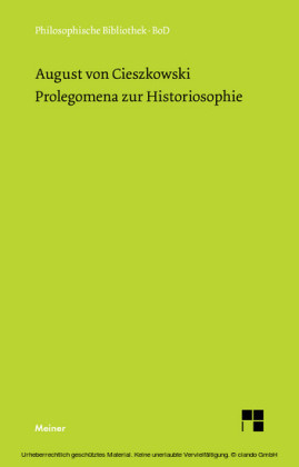 Prolegomena zur Historiosophie