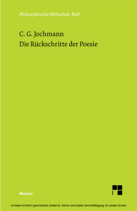 Die Rückschritte der Poesie