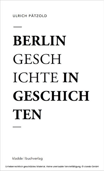 Berlin - Geschichte in Geschichten main product photo