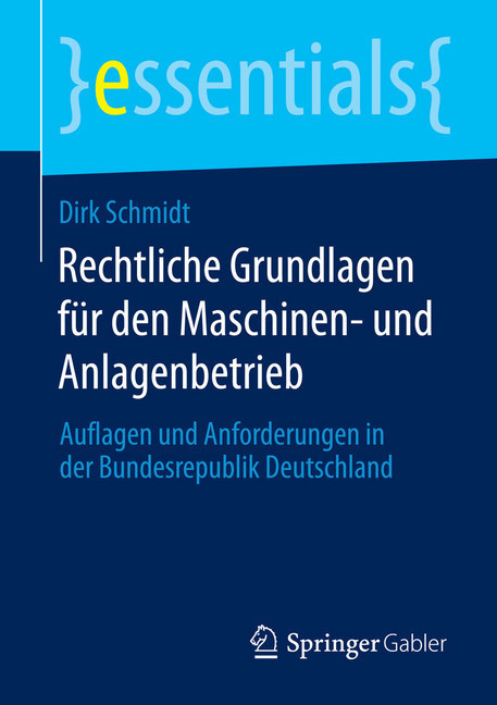 Rechtliche Grundlagen für den Maschinen- und Anlagenbetrieb main product photo