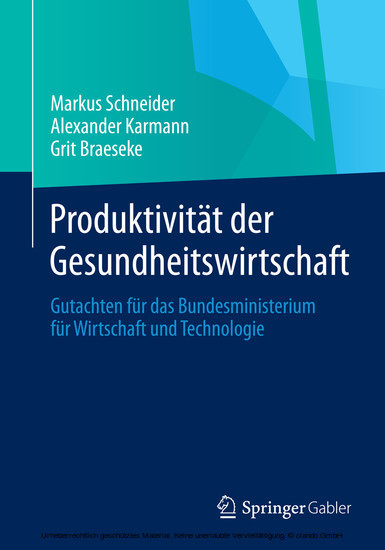 Produktivität der Gesundheitswirtschaft main product photo