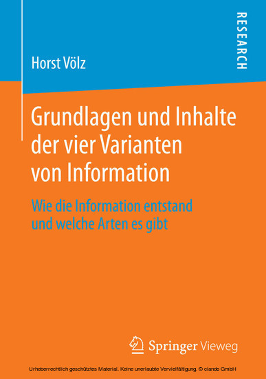 Grundlagen und Inhalte der vier Varianten von Information main product photo