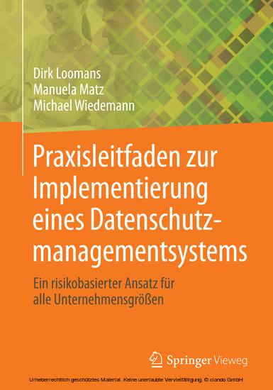 Praxisleitfaden zur Implementierung eines Datenschutzmanagementsystems main product photo