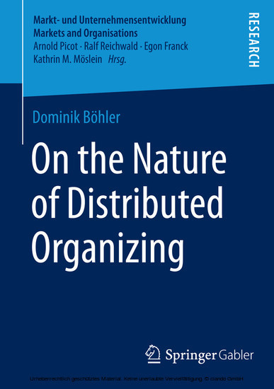 On the Nature of Distributed Organizing main product photo