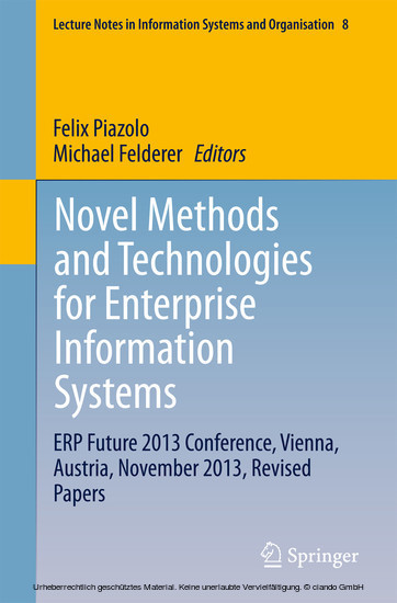 Novel Methods and Technologies for Enterprise Information Systems main product photo