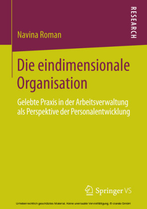 Die eindimensionale Organisation
