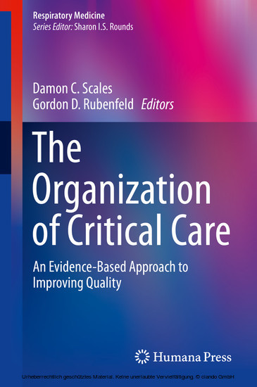 The Organization of Critical Care main product photo