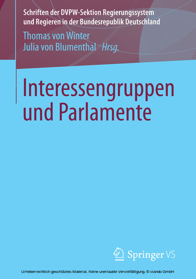 Interessengruppen und Parlamente main product photo
