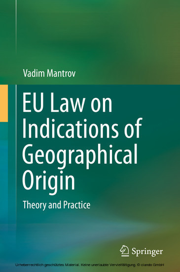 EU Law on Indications of Geographical Origin main product photo
