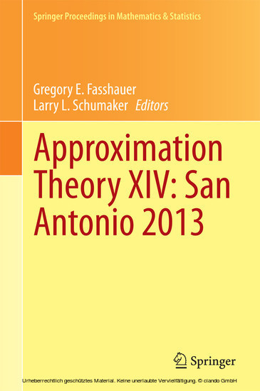 Approximation Theory XIV: San Antonio 2013 main product photo