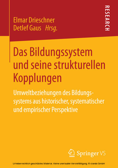 Das Bildungssystem und seine strukturellen Kopplungen main product photo