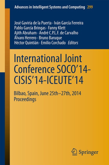 International Joint Conference SOCO'14-CISIS'14-ICEUTE'14 main product photo