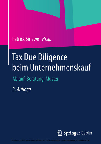 Tax Due Diligence beim Unternehmenskauf main product photo