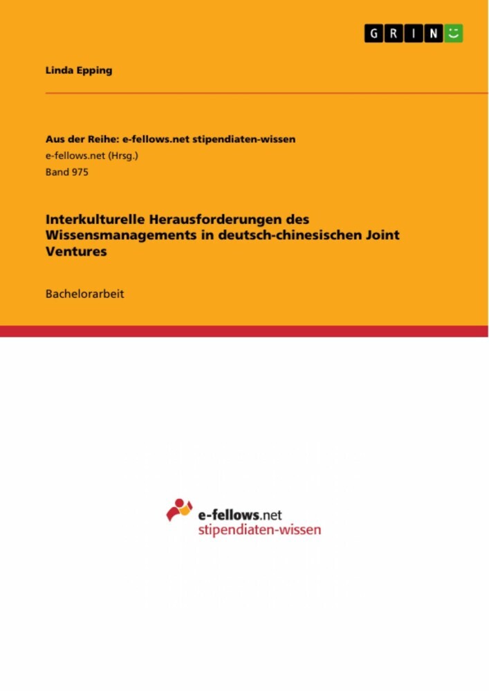 Interkulturelle Herausforderungen des Wissensmanagements in deutsch-chinesischen Joint Ventures main product photo