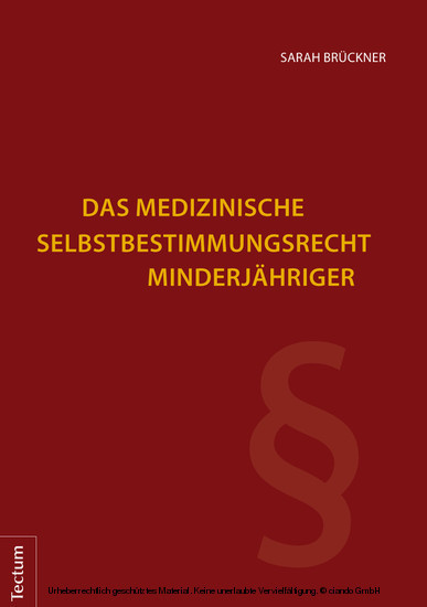Das medizinische Selbstbestimmungsrecht Minderjähriger main product photo