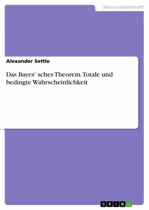 Das Bayes' sches Theorem. Totale und bedingte Wahrscheinlichkeit