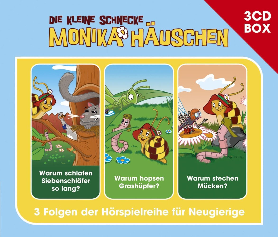Die kleine Schnecke Monika Häuschen, Hörspielbox, 3 Audio-CDs main product photo