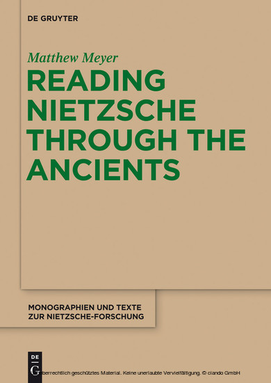 Reading Nietzsche through the Ancients main product photo