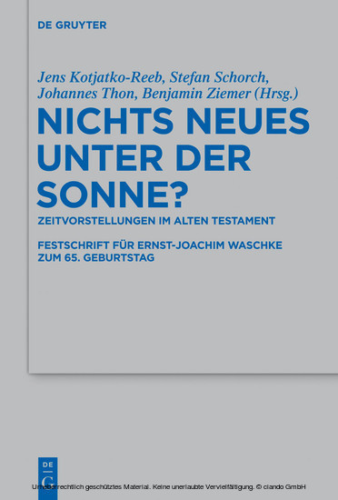 Nichts Neues unter der Sonne? main product photo