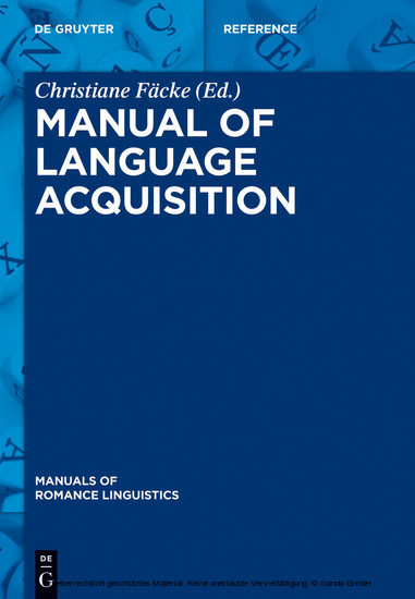 Manual of Language Acquisition main product photo