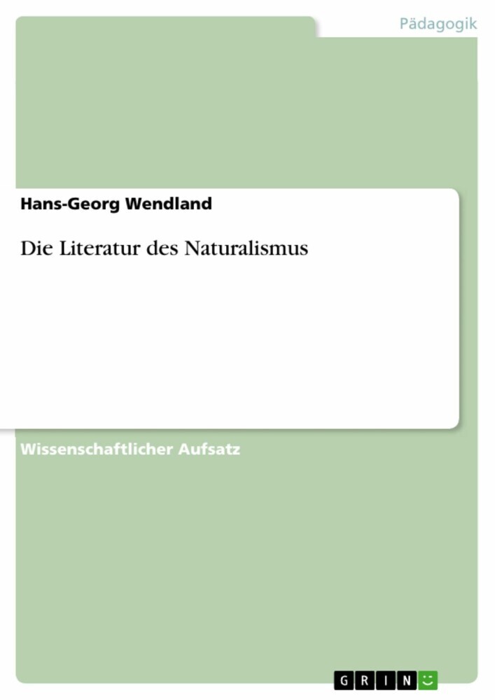 Die Literatur des Naturalismus main product photo