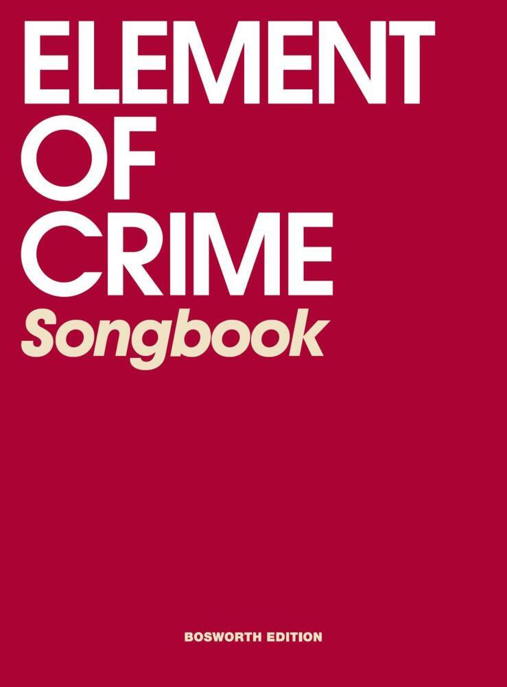 Element of Crime Songbook main product photo