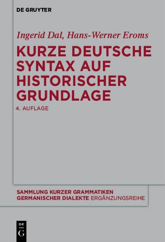 Kurze deutsche Syntax auf historischer Grundlage main product photo