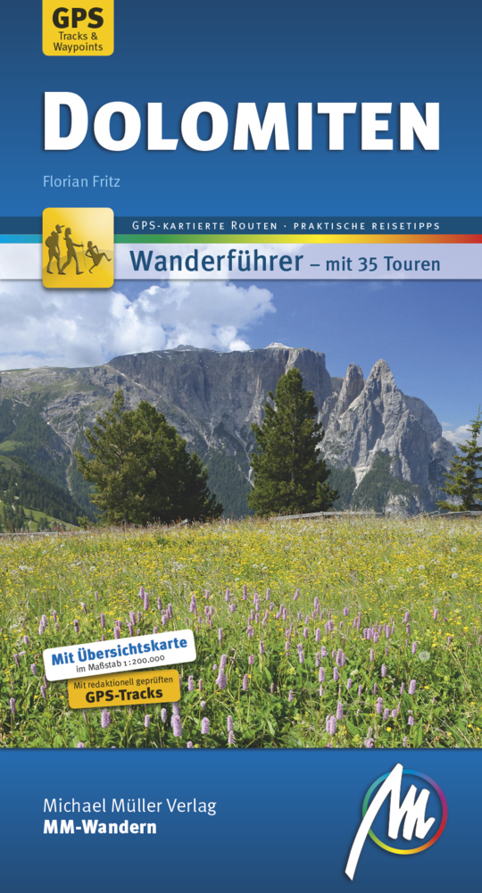 Dolomiten MM-Wandern Wanderführer Michael Müller Verlag, m. 1 Buch main product photo