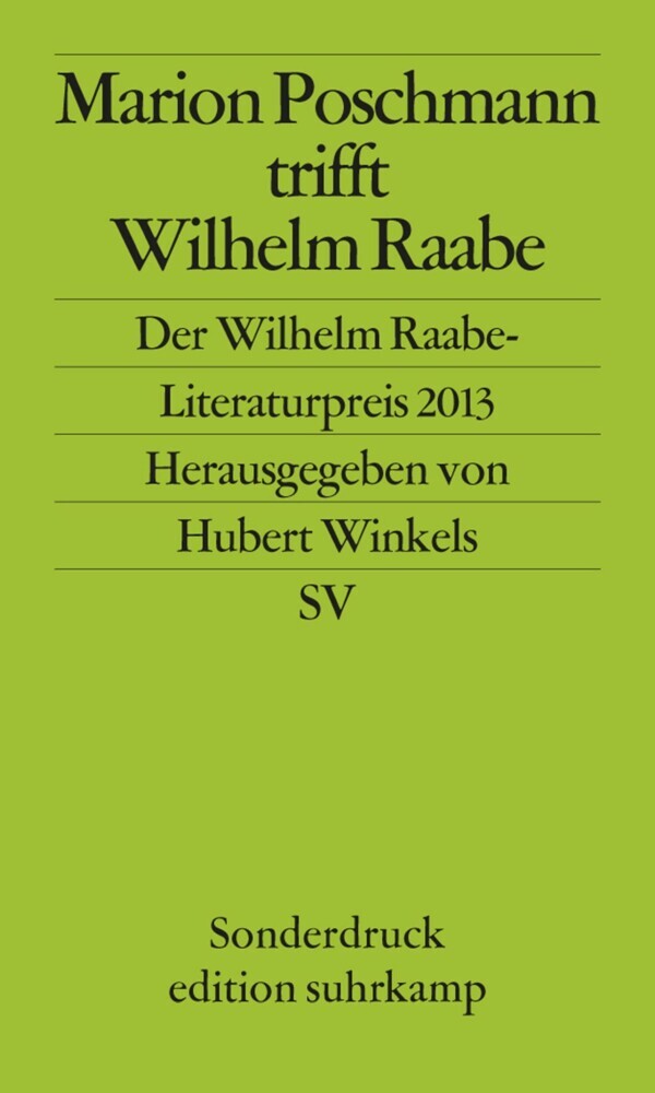 Marion Poschmann trifft Wilhelm Raabe main product photo