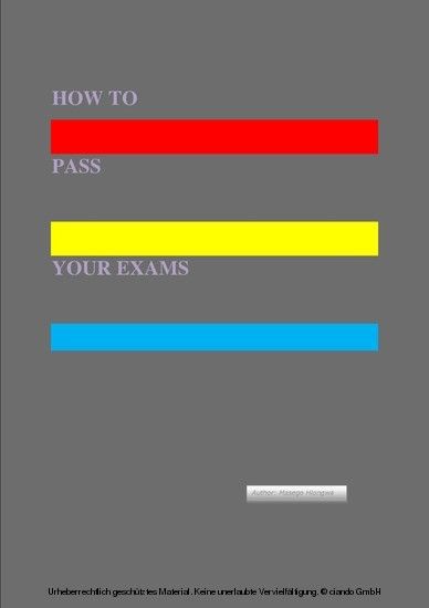 How to Pass Your Exams main product photo